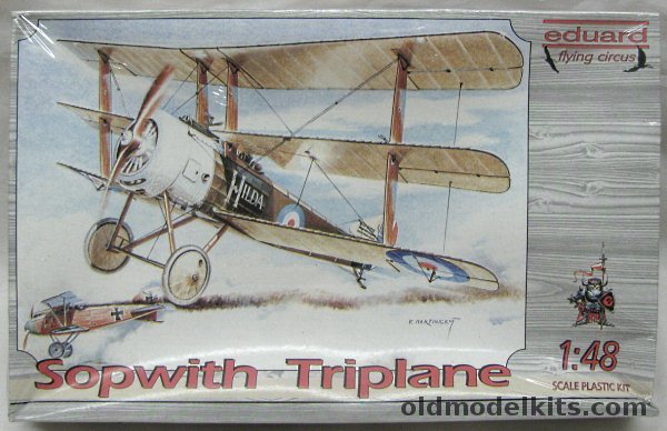 Eduard 1/48 Sopwith Triplane - Lt C.D. Booker of No.8 Sq RNAS Aug. 1917 / FSL  CHB Jenner-Parson mid-1917, 8014 plastic model kit